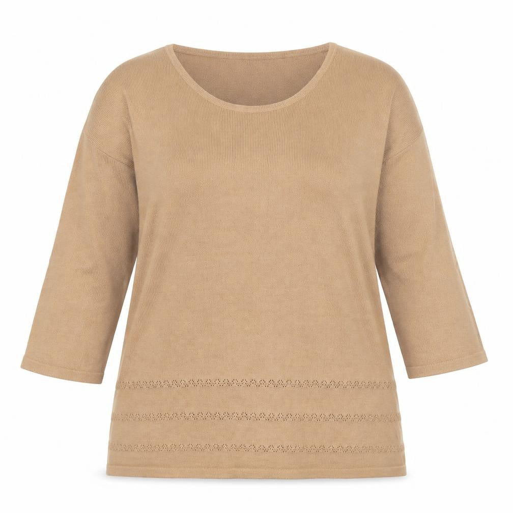 Front view of Preworn women’s brown jumper, size XL