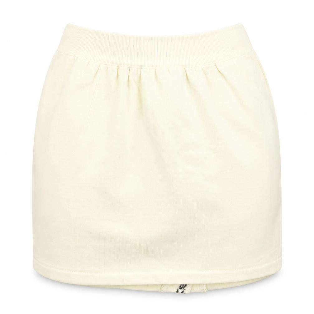 Front view of Dash women’s ivory mini skirt, size S