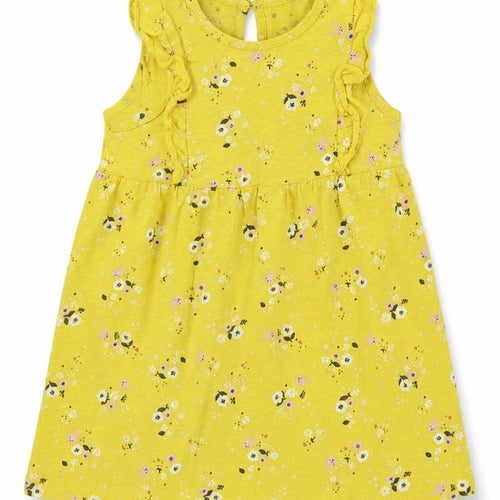 H&M  Girls Yellow Floral  A-Line  Size 12-18 Months