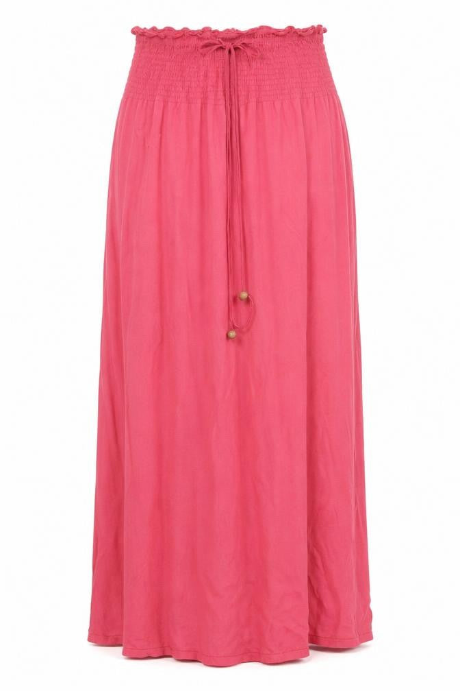 Front view of Primark women’s pink maxi, size UK 12