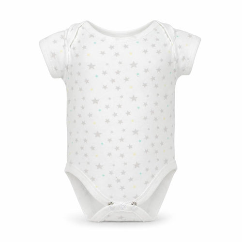 Earlydays Baby White   Babygrow One-Piece Size 3-6 Months  - Star Pattern