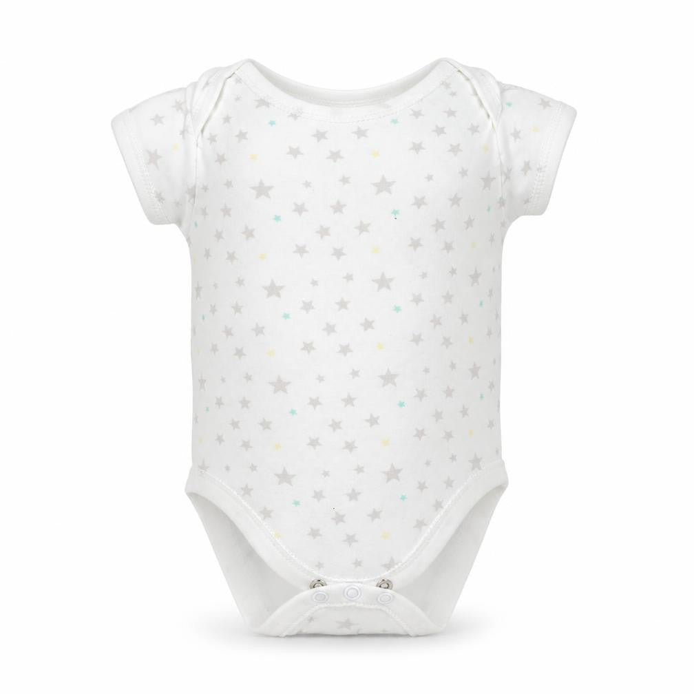 Earlydays Baby White   Babygrow One-Piece Size 3-6 Months  - Star Pattern