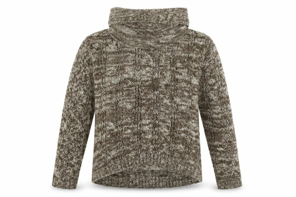 Front view of Shy women’s brown jumper, size L