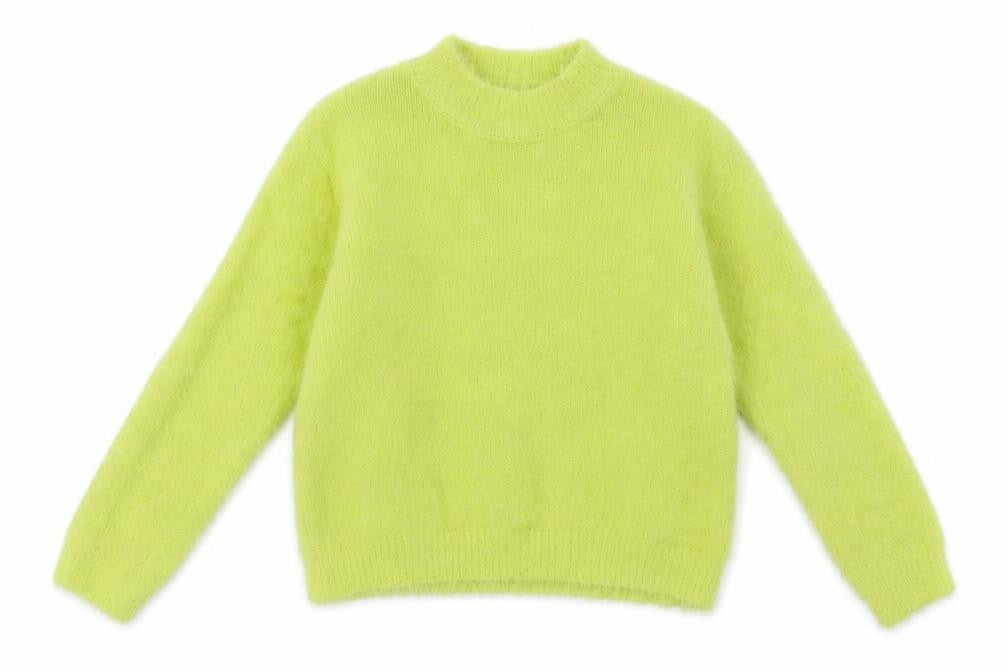 Front view of Primark girls’ green pullover sweatshirt, size 9-10, years