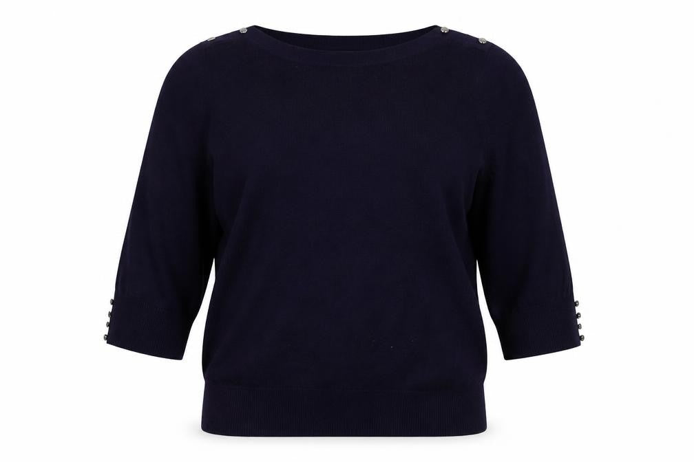 Front view of Roman women’s purple pullover sweatshirt, size UK 16