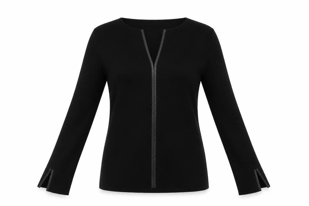Front view of Mango women’s black jumper, size L