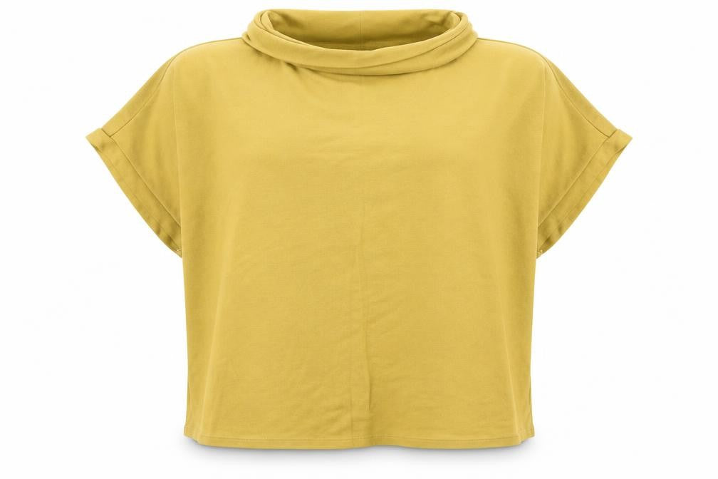 Front view of Matalan women’s yellow jumper, size M