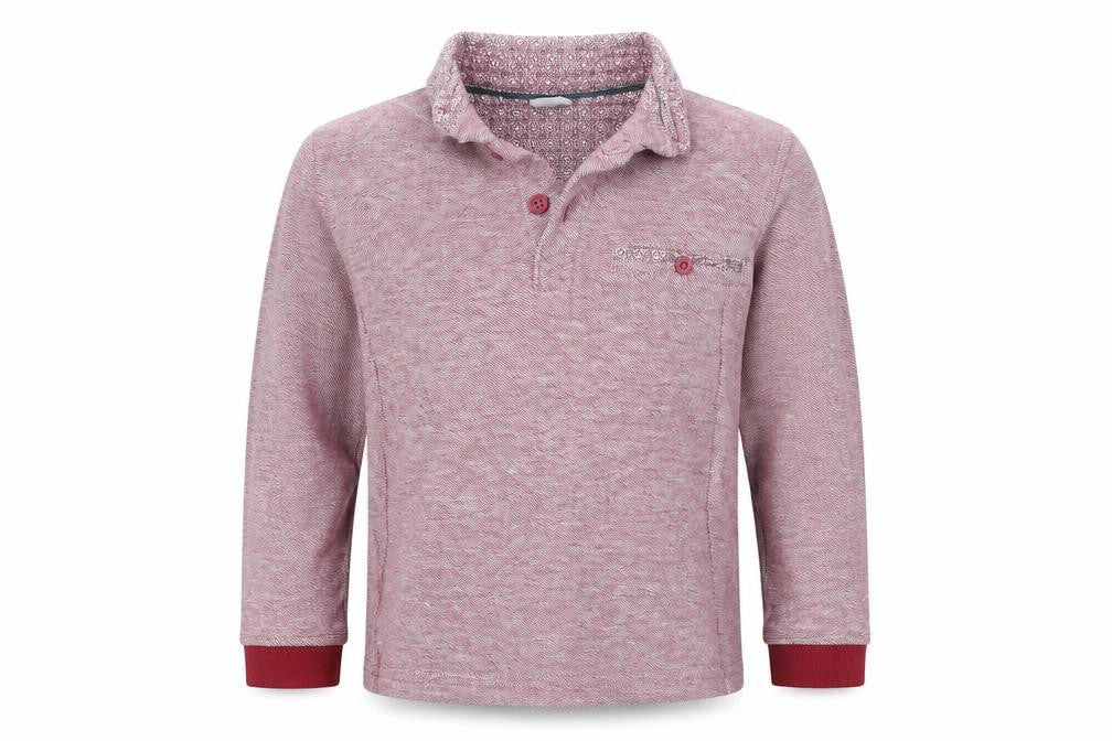 Front view of Tu boys’ pink jumper, size 3, years