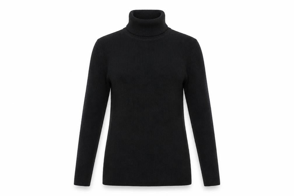 Front view of Marks & Spencer women’s black jumper, size UK 6