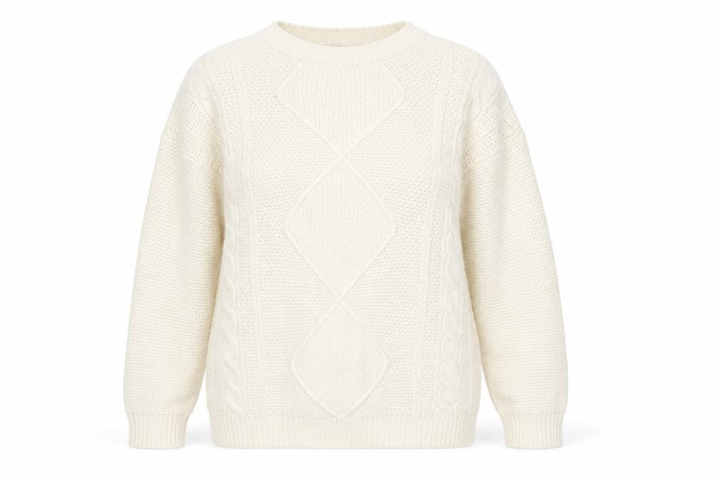 Front view of George women’s beige jumper, size M