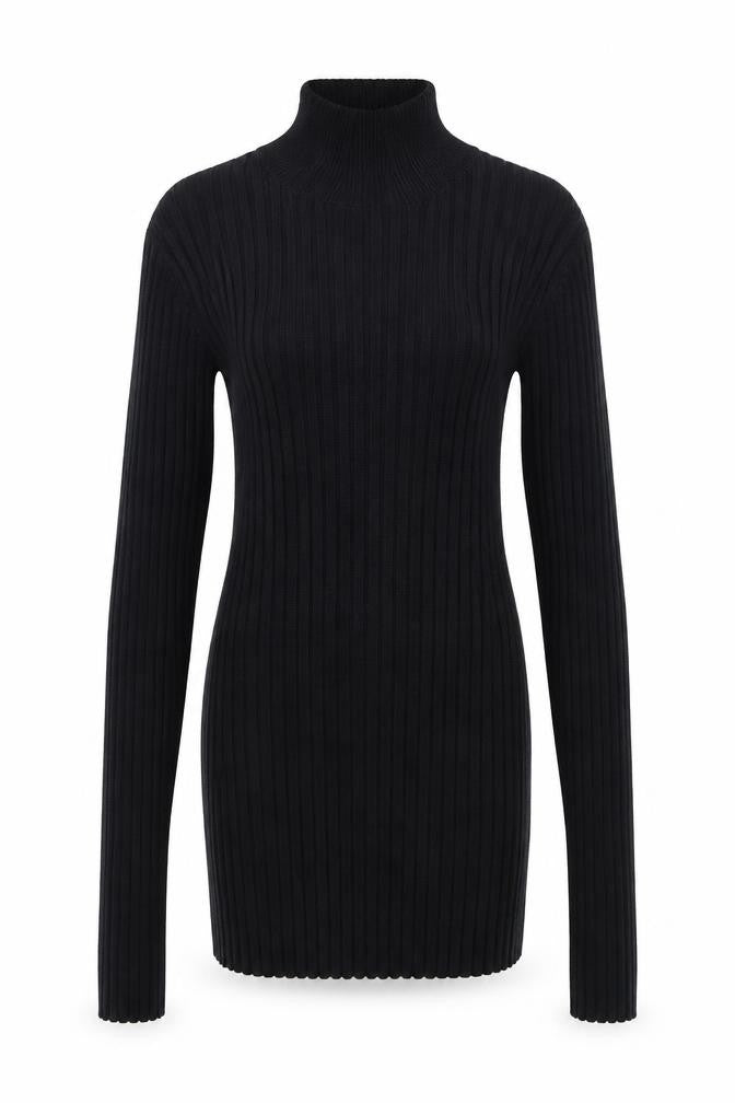 Front view of Next women’s black jumper, size UK 12