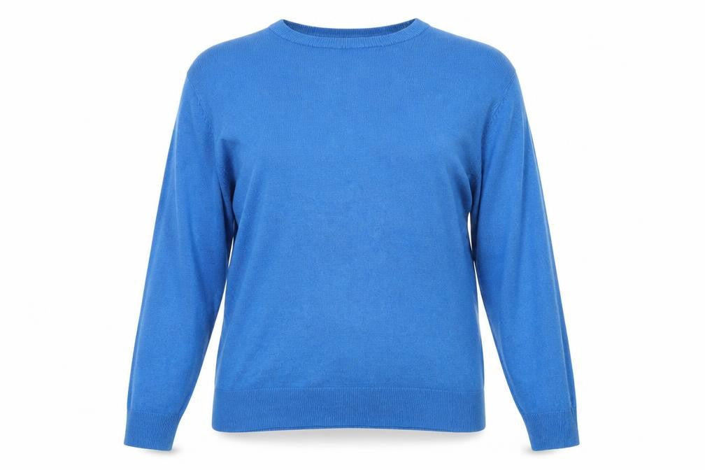 Front view of Cedarwood State women’s blue jumper, size L