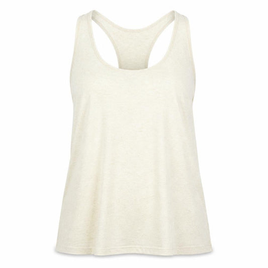 Front view of Papaya women’s beige basic tank, size UK 14