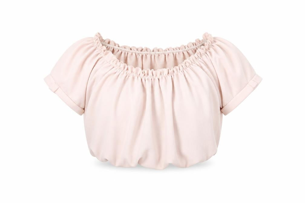 Front view of New Look women’s pink basic blouse, size UK 10