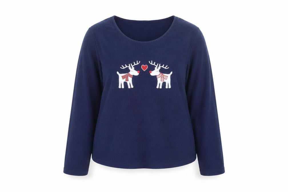 Front view of Matalan women’s blue jumper, size L