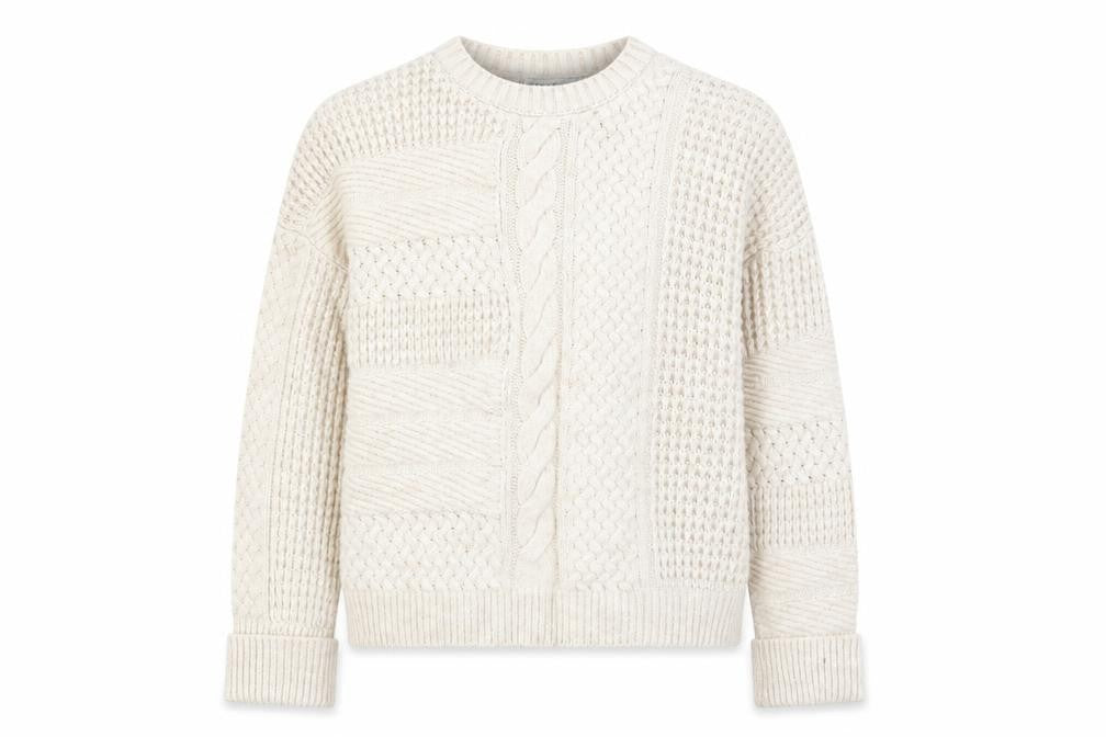 Front view of Next women’s beige jumper, size M