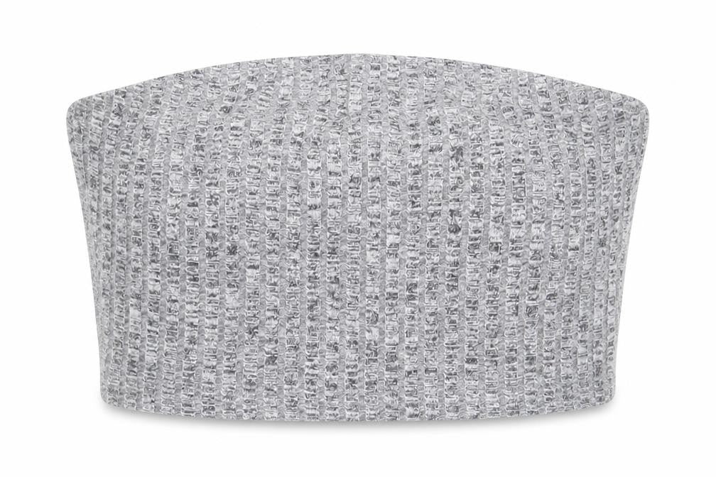 Front view of SHEIN women’s grey basic tank, size M