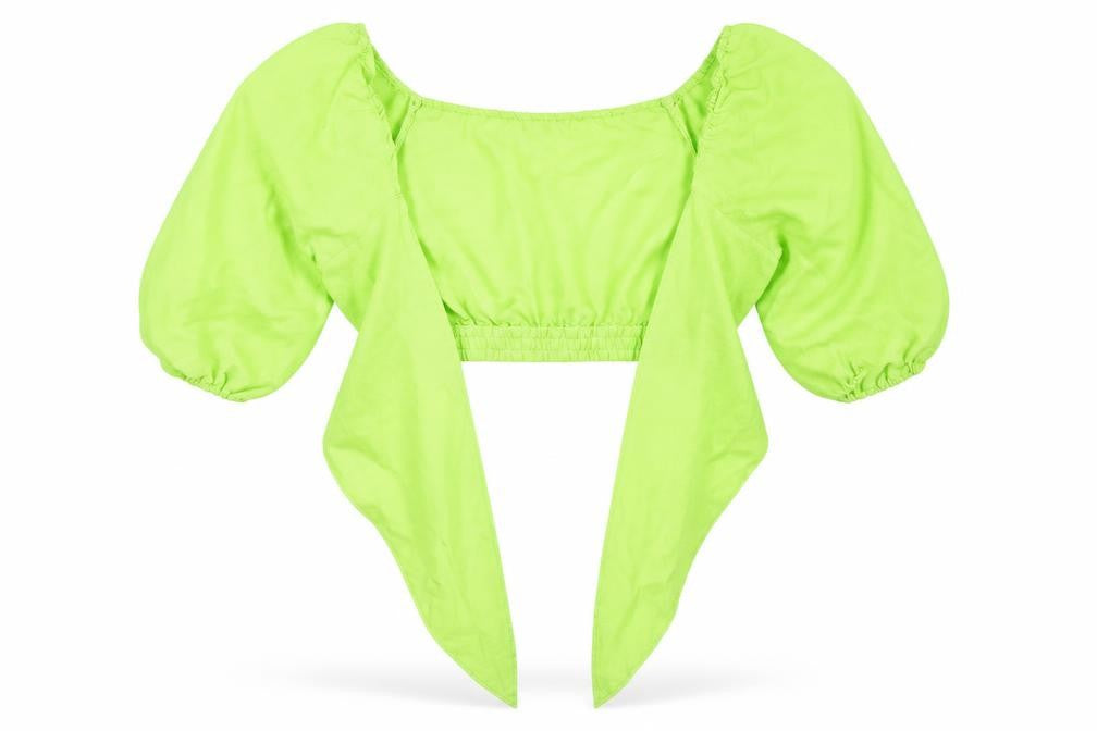 Front view of Moon River women’s green basic blouse, size L
