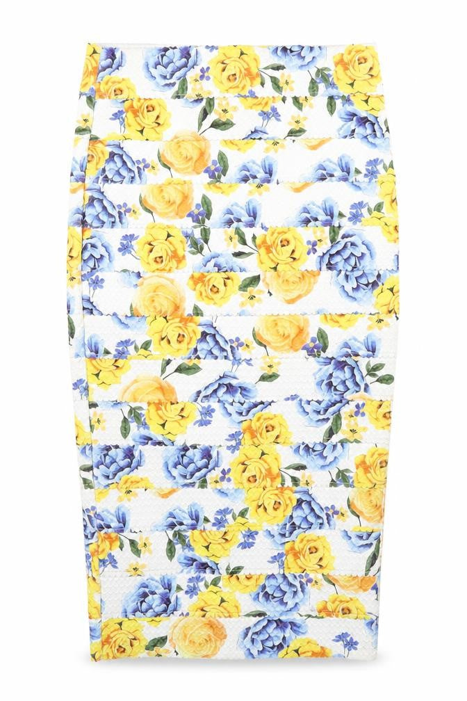 New Look Womens White Floral  Pencil Dress  Size 10