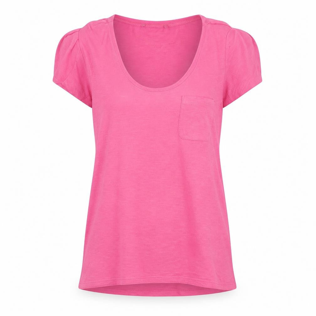 Front view of George women’s pink basic t-shirt, size UK 8