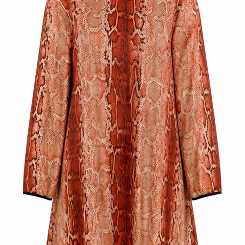 Preworn Womens Orange Animal Print  Mini  Size M  - Snake print