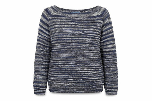 Front view of Next women’s blue jumper, size UK 12