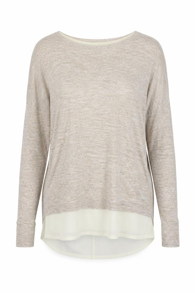 Front view of Voulez-Vous women’s beige jumper, size XL
