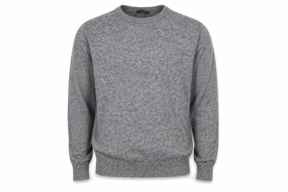 Front view of Peacocks men’s grey jumper, size L