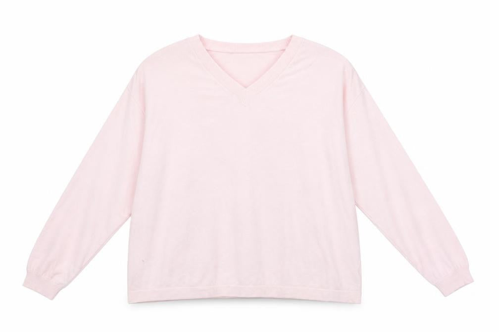 Front view of Vera women’s pink jumper, size UK 2