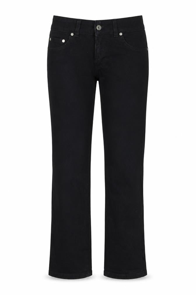 VILA Womens Black  Denim Straight Jeans Size 29 in L33 in