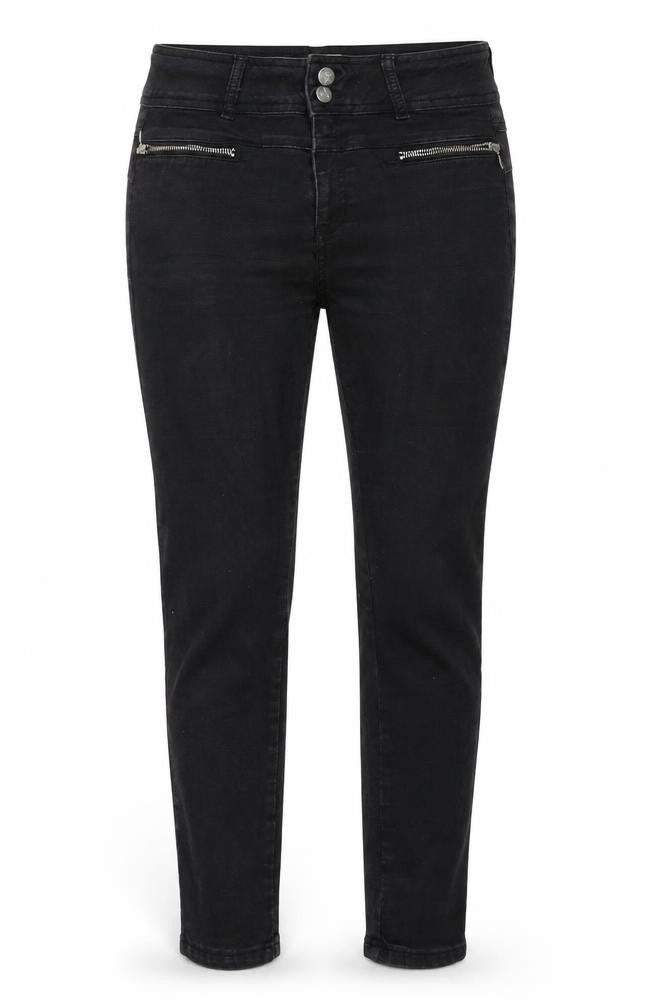 Imitz Womens Black  Denim Straight Jeans Size 10 L24 in