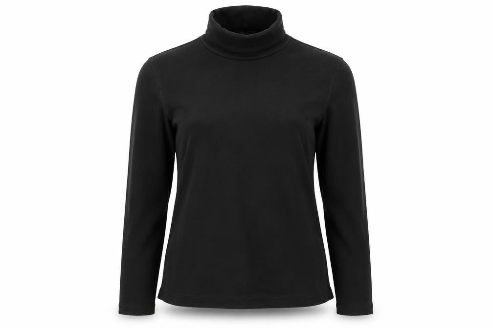 Front view of Marks & Spencer women’s black pullover sweatshirt, size UK 10