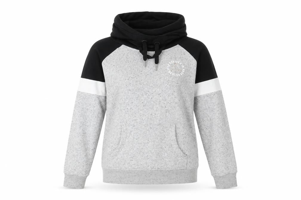 Front view of F&F women’s grey pullover sweatshirt one size