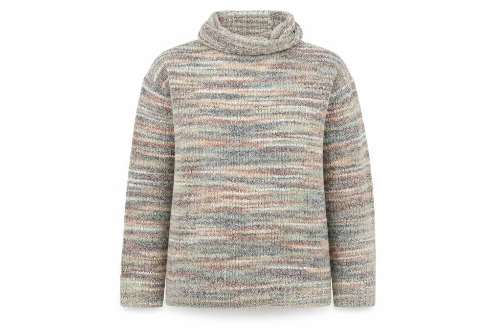 Front view of PARA women’s multicoloured knit jumper, size L