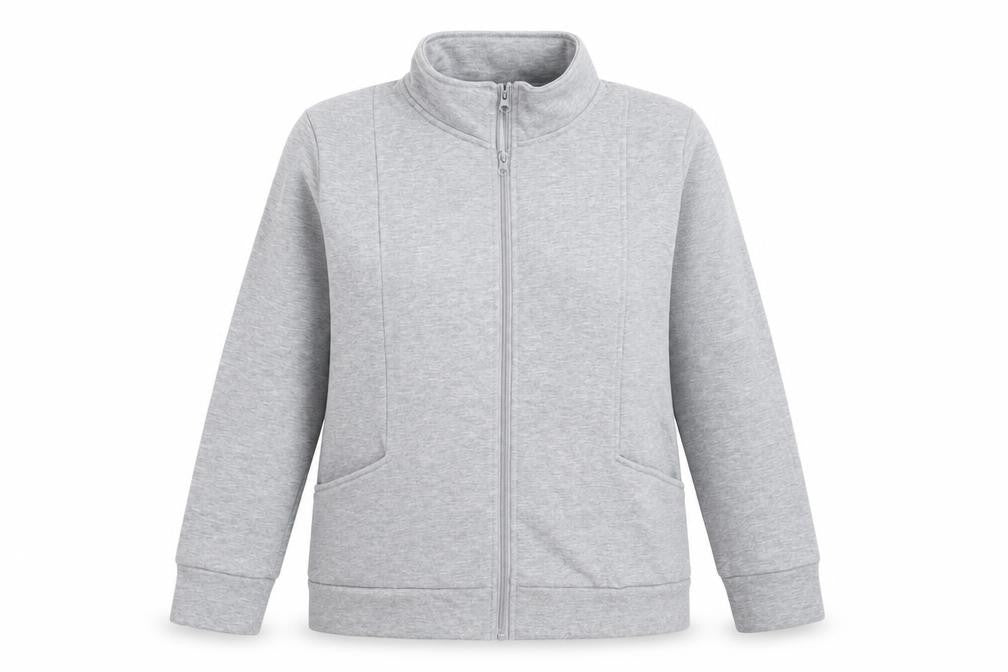 Front view of Classics women’s grey jacket, size S