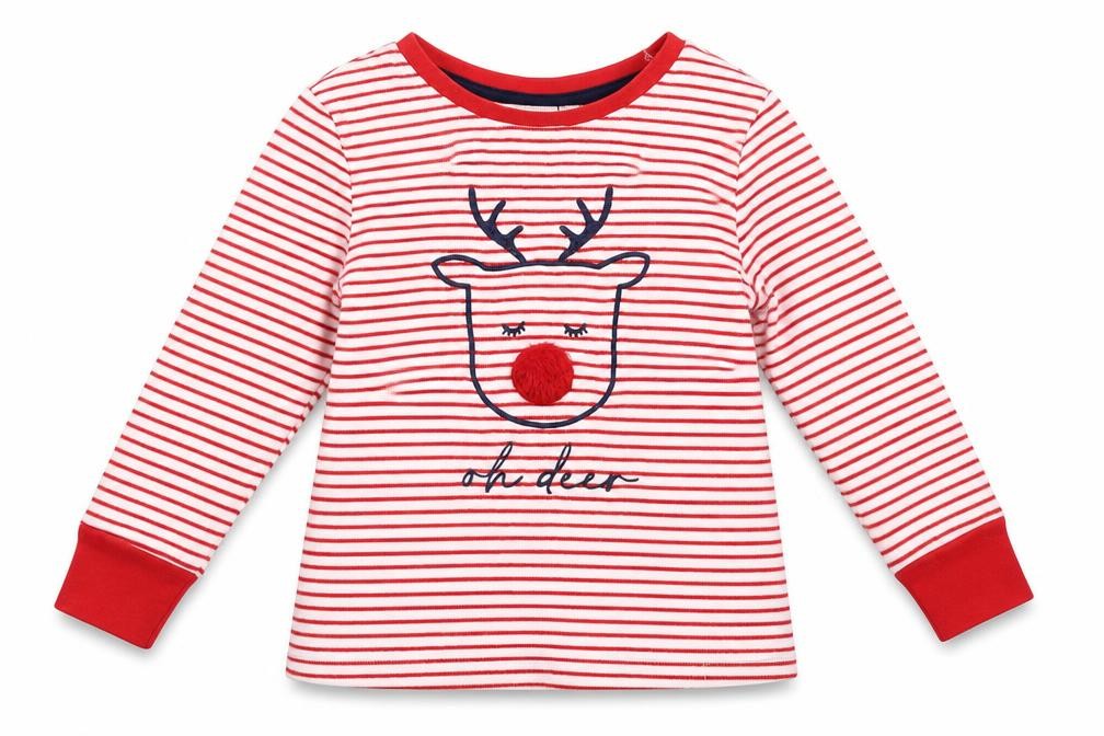 Front view of George Baby White Striped jumper, size 18-24, Months