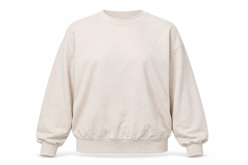 Front view of Missguided women’s beige jumper, size M