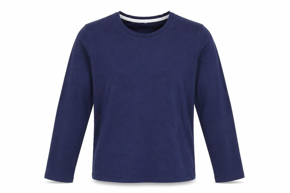 Front view of Asda George boys’ blue basic t-shirt, size 10-11, years