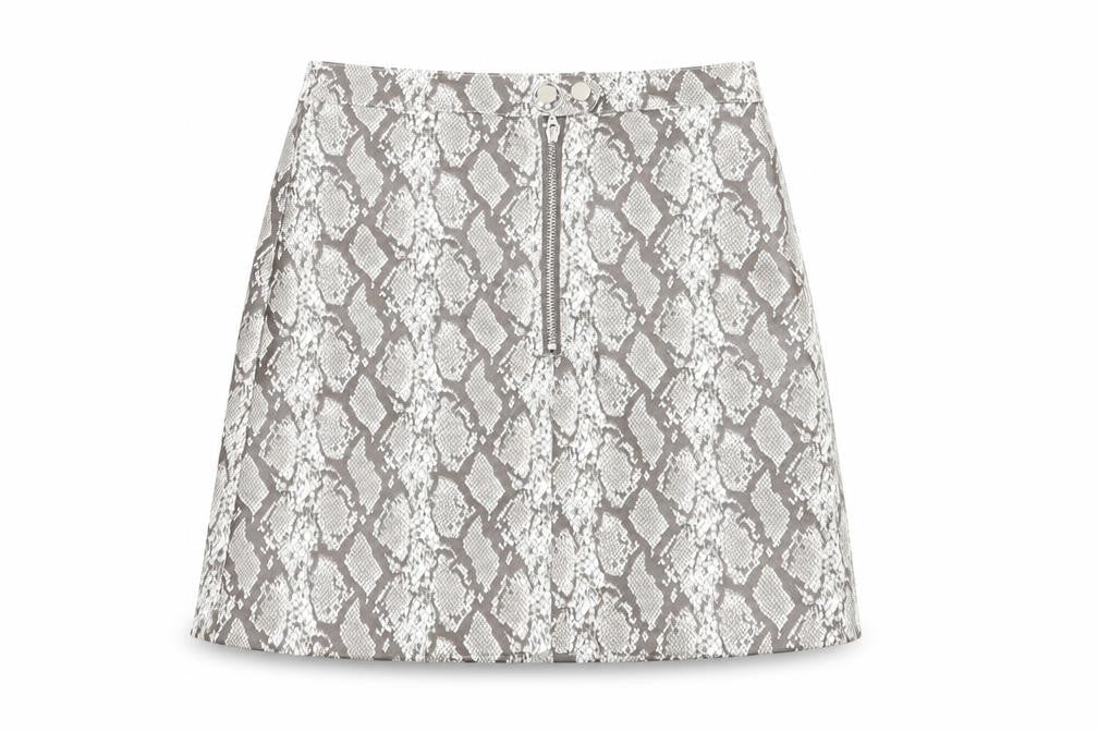 Divided by H&M Womens Multicoloured Geometric  Flare Skirt Size 8