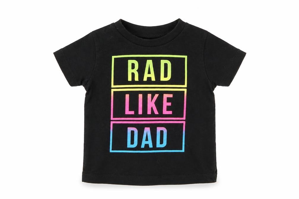 Front view of Next Baby Black Geometric Basic T-Shirt, size 6-9, Months