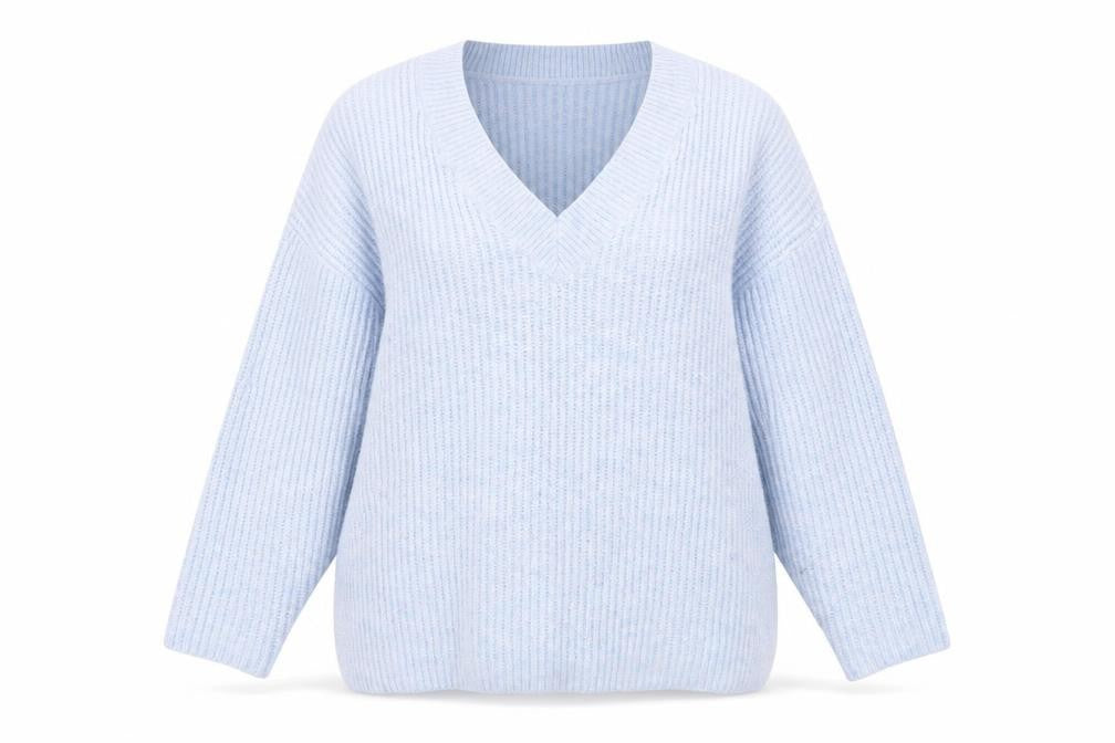 Front view of Tu women’s blue jumper, size UK 18