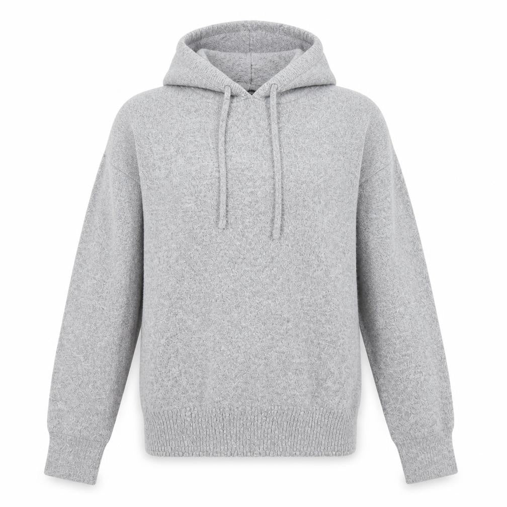 Front view of Dorothy Perkins women’s grey pullover hoodie, size UK 12