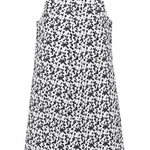 Mango Womens White Geometric  Shift  Size S