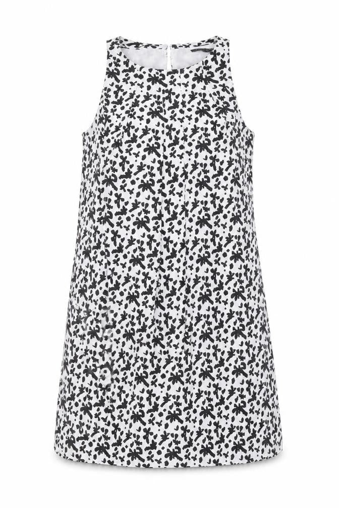 Mango Womens White Geometric Shift Size S