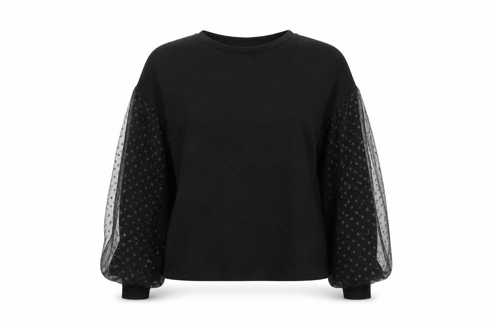 Front view of New Look women’s black jumper, size S
