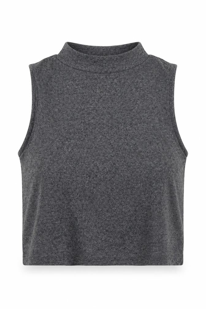 Front view of Divided women’s grey basic t-shirt, size L