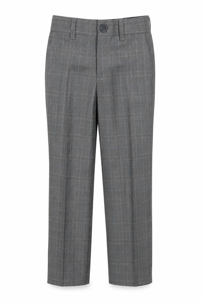 Monsoon Girls Grey Check  Chino Trousers Size 4 Years