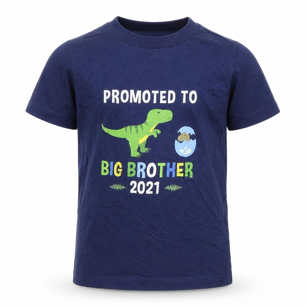 Front view of Port & Company boys’ blue basic t-shirt, size 3, years