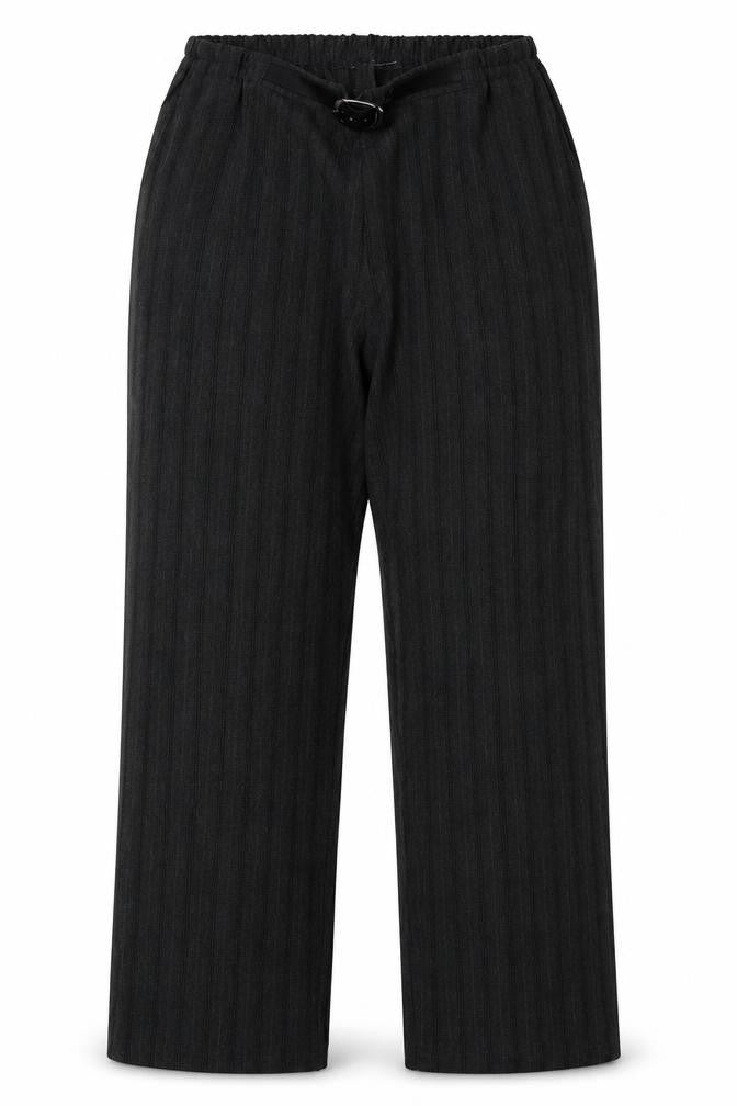 Preworn Womens Grey Striped  Trousers  Size 18 L30 in