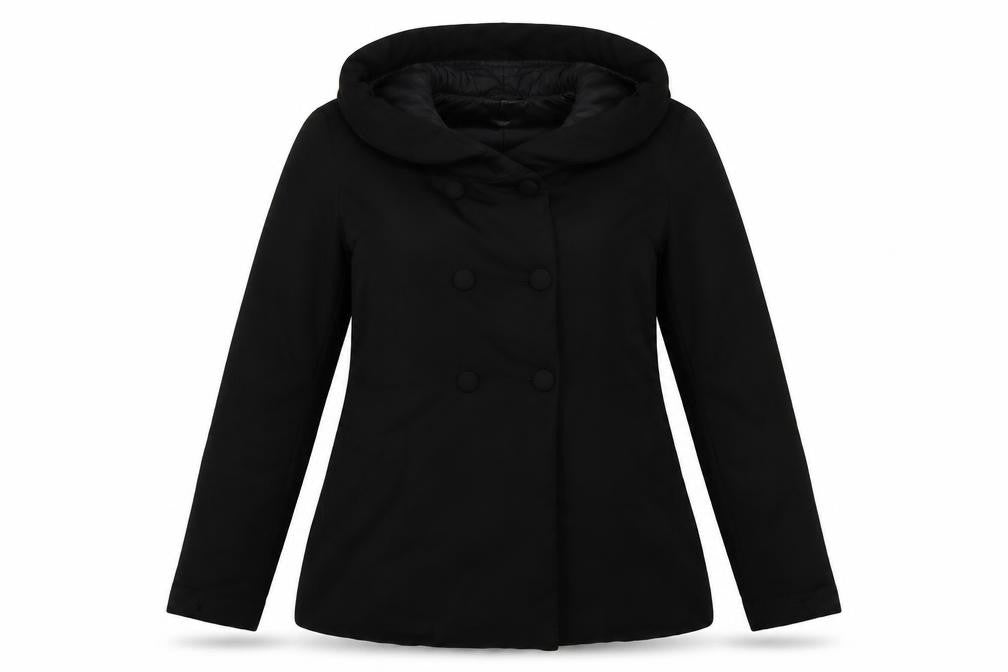 Front view of Missguided women’s black jacket blazer, size UK 8